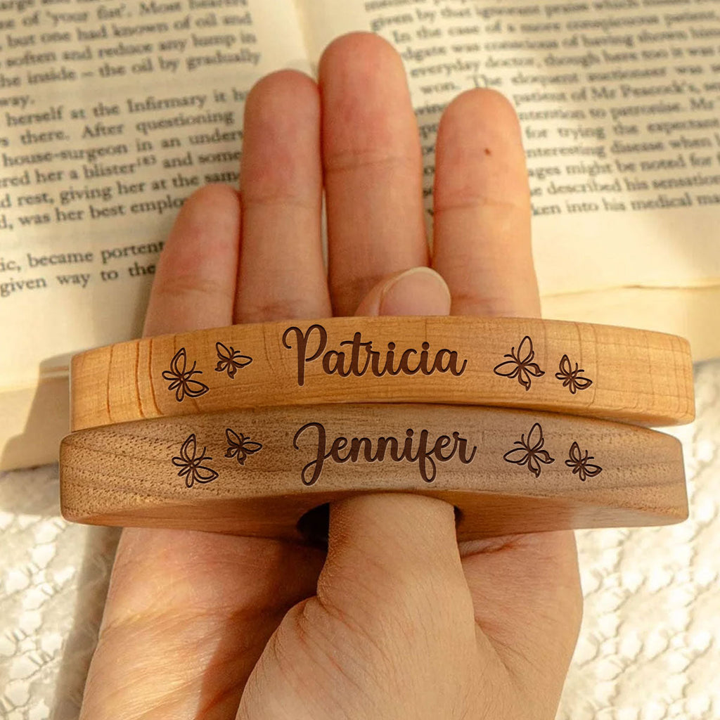 Custom Christmas Birthday Bookish Gifts For Book Lovers, Bookworms, Readers • My Life In Pages - Personalized Book Page Holder