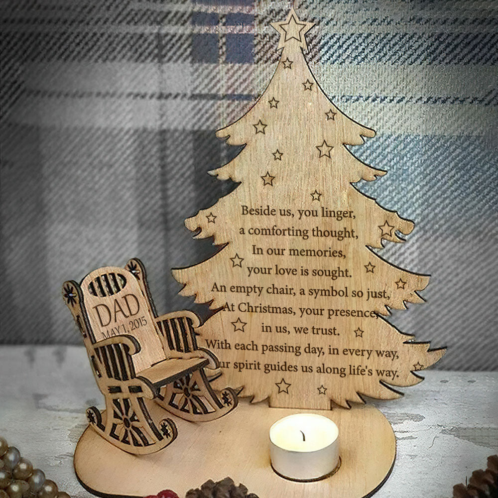 Beside Us - Personalized Candle Holder