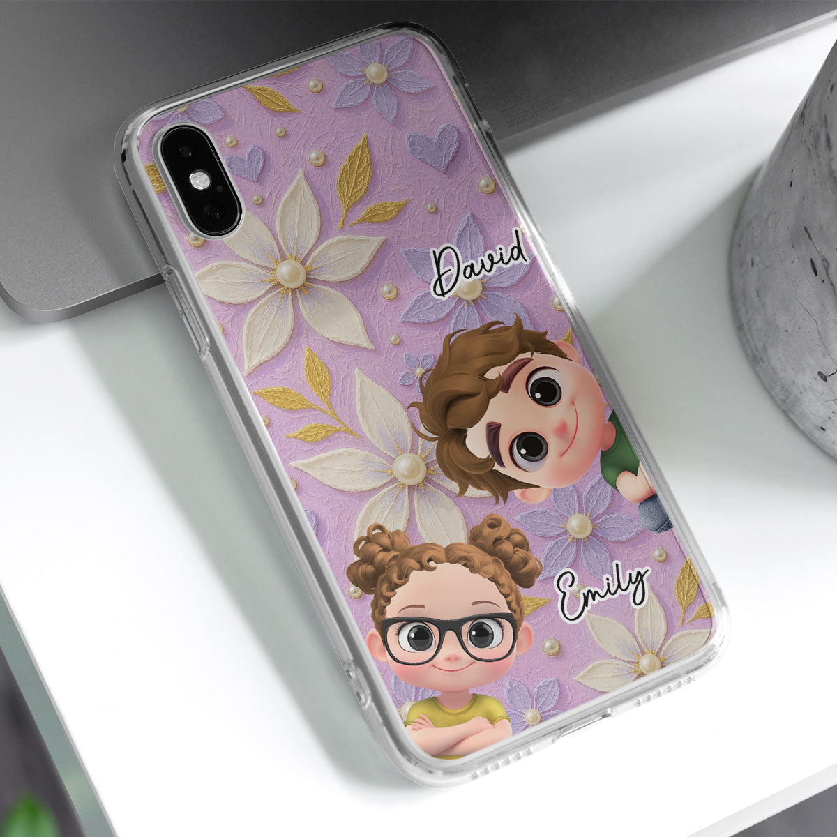 Purple Grandma - Personalized 3D Effect Phone Case