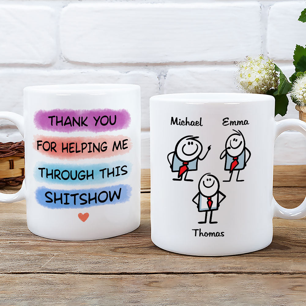 Custom Coworker, Christmas & Birthday Team Appreciation Gift • Support Through The Storm - Personalized Coffee Mug