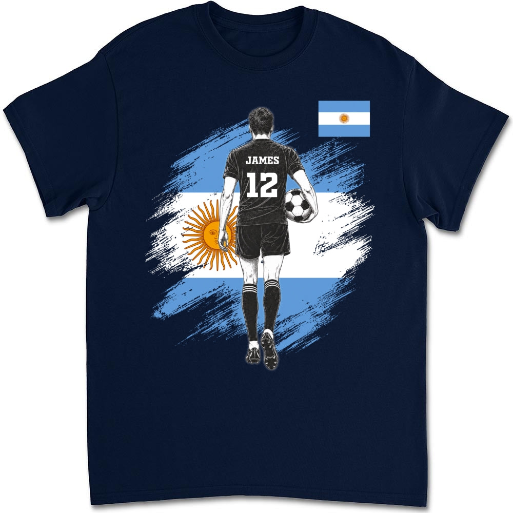 Custom Christmas & Birthday Keepsake Gift • Football Warrior - Personalized Shirt