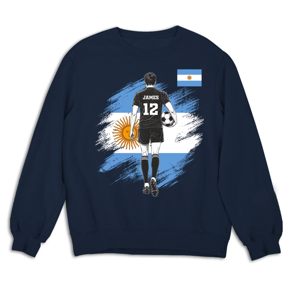 Custom Christmas & Birthday Keepsake Gift • Football Warrior - Personalized Shirt
