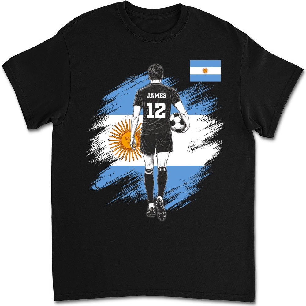 Custom Christmas & Birthday Keepsake Gift • Football Warrior - Personalized Shirt