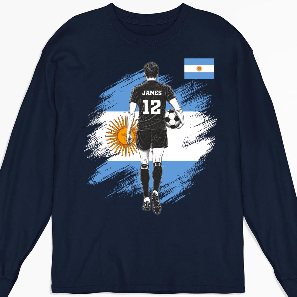 Custom Christmas & Birthday Keepsake Gift • Football Warrior - Personalized Shirt
