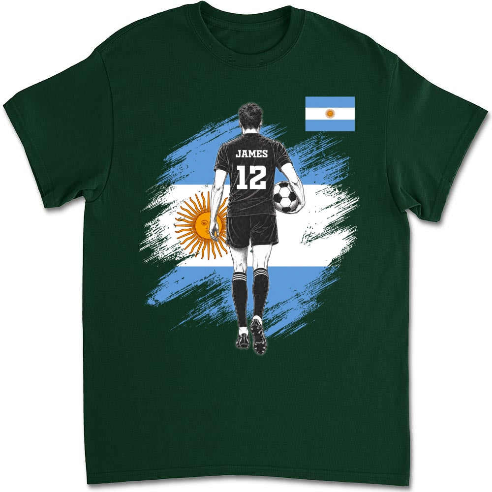 Custom Christmas & Birthday Keepsake Gift • Football Warrior - Personalized Shirt