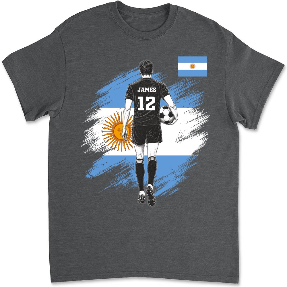 Custom Christmas & Birthday Keepsake Gift • Football Warrior - Personalized Shirt