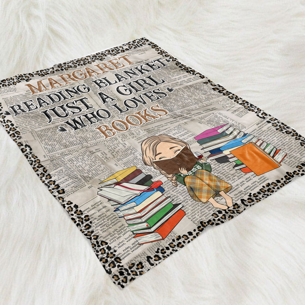 Reading Blanket - Personalized Fleece Blanket