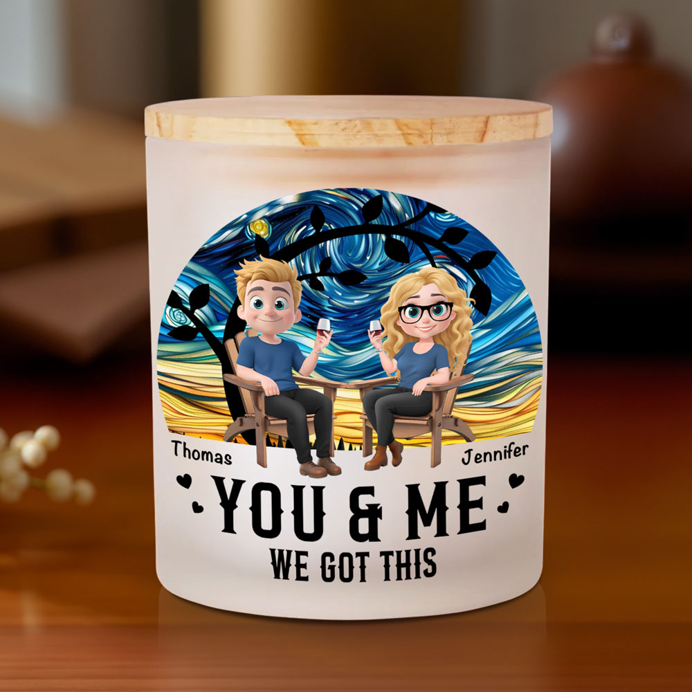 We Got This - Personalized Glass Jar With LED Candle