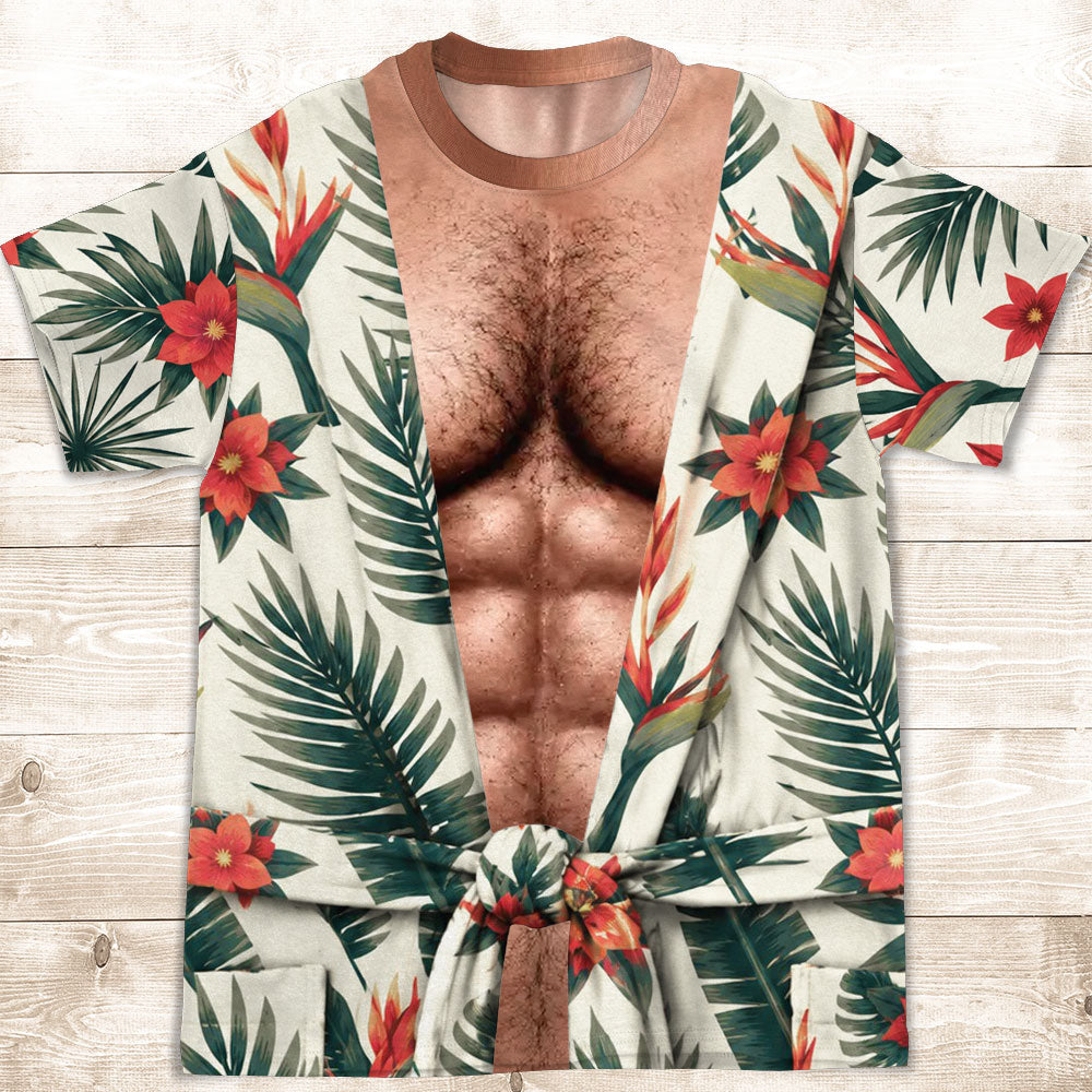 Custom Christmas Anniversary Keepsake Gifts For Husband • Hawaii Tropical - Personalized All-over-print T-shirt