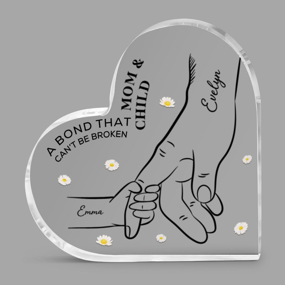 Custom Mother's Day Decor, Gift for Mom & Grandma • A Bond That Cannot Be Broken - Personalized Acrylic Plaque