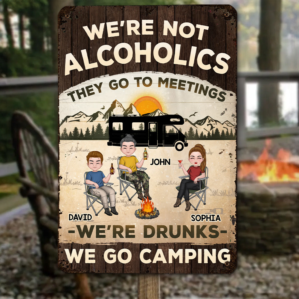 Custom Home & Wall Decor, Birthday & Christmas Gift • We Are Not Alcoholics - Personalized Metal Signs