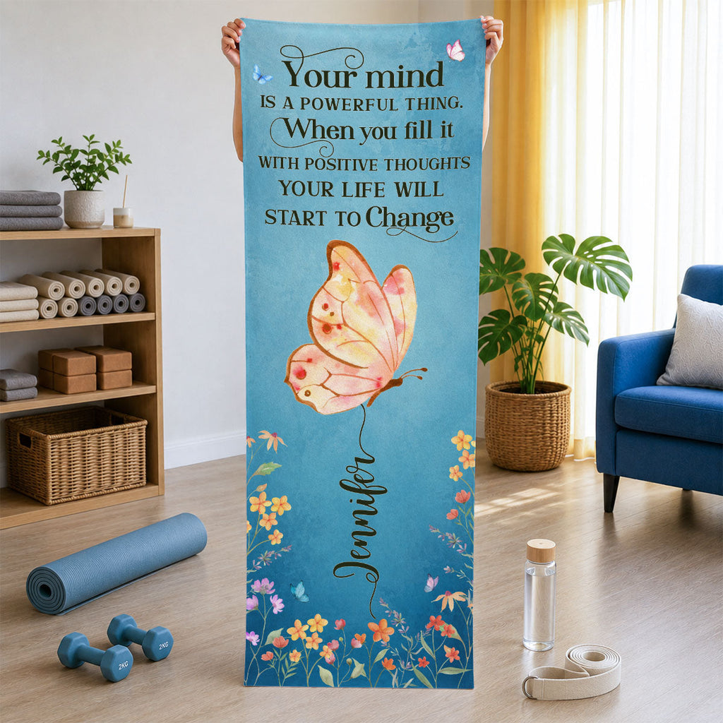 Your Mind Is A Powerful Thing - Personalized Yoga Mat