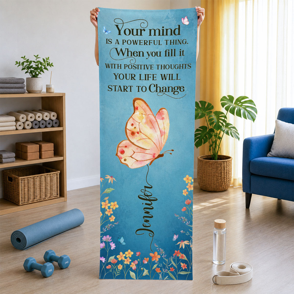 Your Mind Is A Powerful Thing - Personalized Yoga Mat