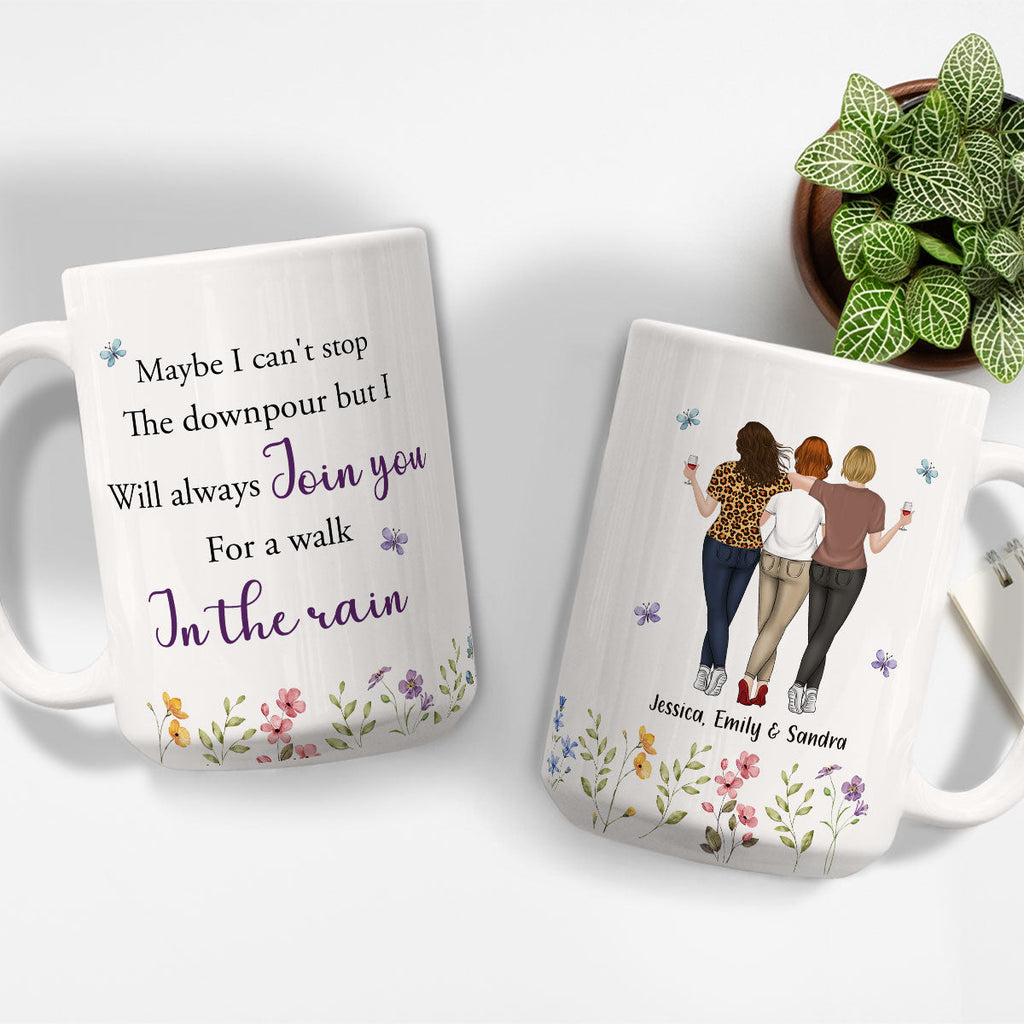 Custom Best Friend, Christmas & Birthday Friendship Keepsake Gift • Join You For A Walk - Personalized Coffee Mug