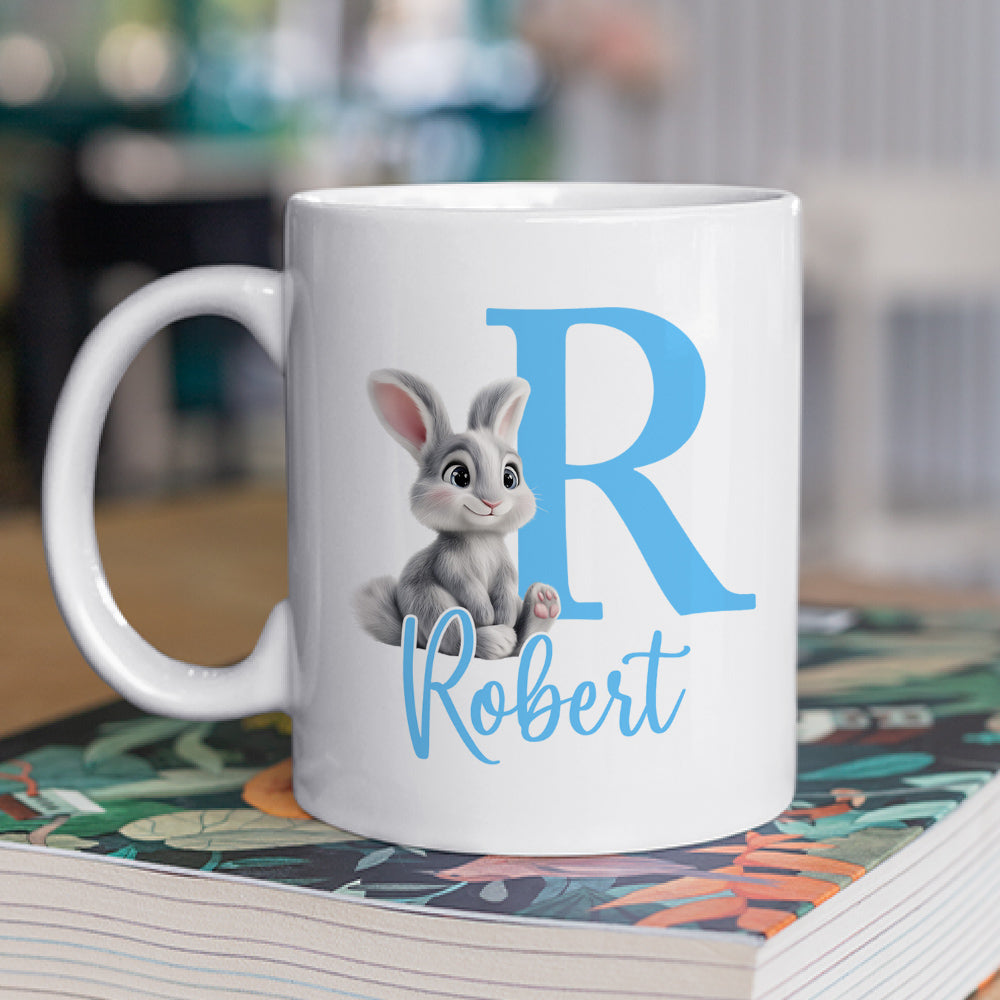 Custom Christmas & Birthday Keepsake Gift • Cute Bunny Easter - Personalized Coffee Mug
