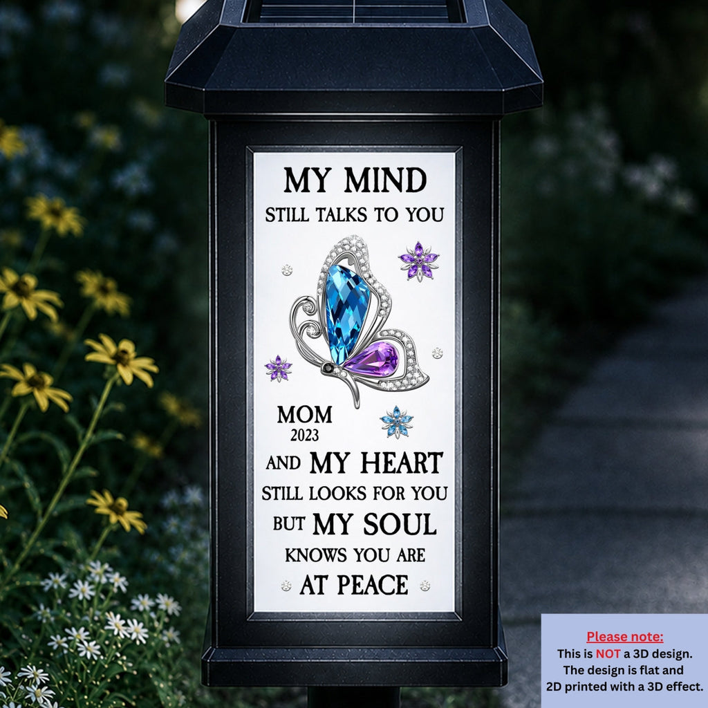 My Soul Knows You Are At Peace - Personalized Solar Garden Light