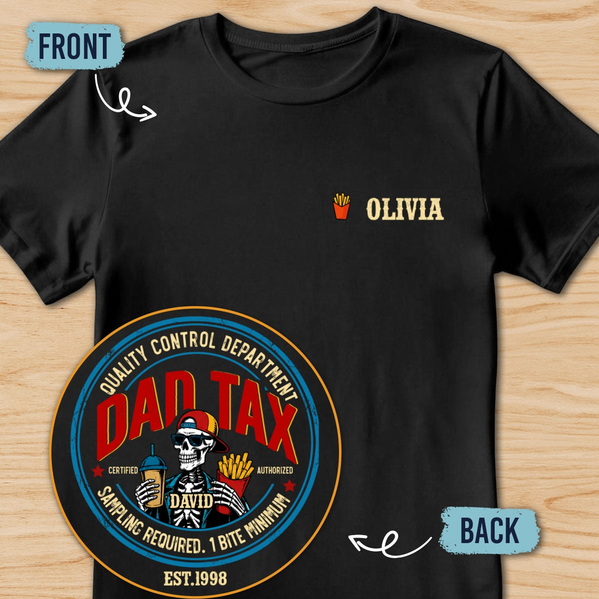 Custom Father's Day, Special Gift for Dad & Grandpa • Sampling Required - Personalized Shirt