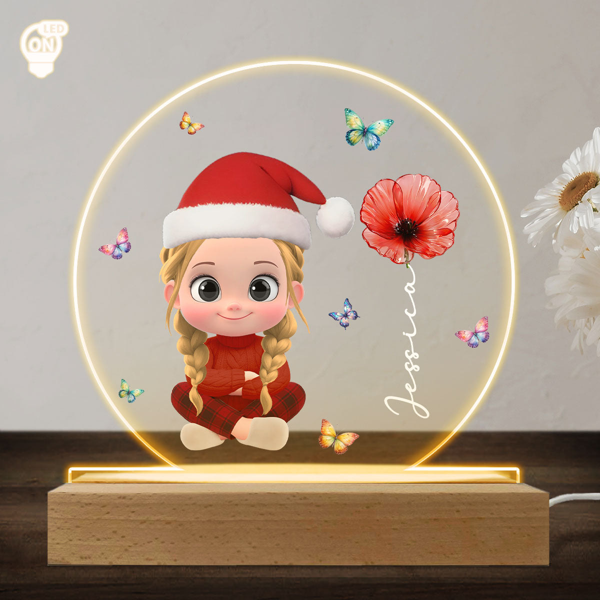 Custom Gifts for Daughter & Mom, Mother's Day Birthday • Lovely Baby - Personalized LED Light