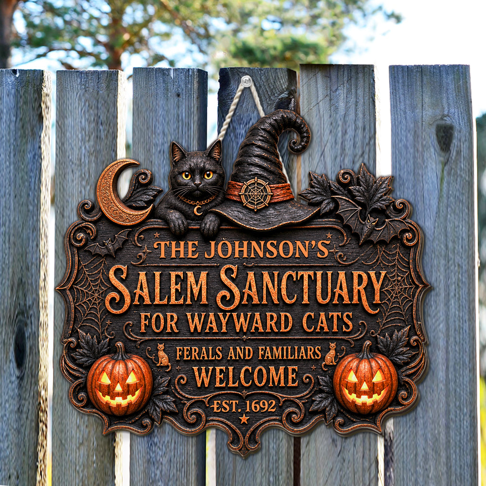 Salem Sanctuary - Personalized Wood Sign