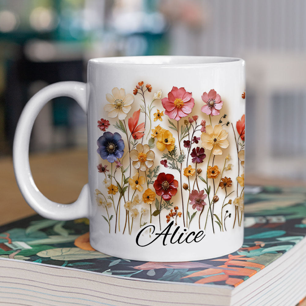 Custom Best Friend, Christmas & Birthday Friendship Keepsake Gift • Flower Girl - Personalized Coffee Mug
