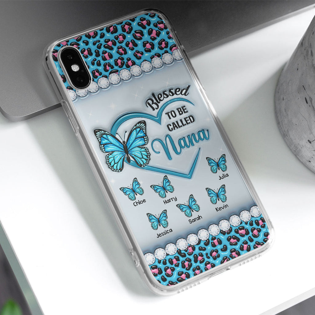Blessed To Be Called Nana - Personalized 3D Inflated Effect Phone Case