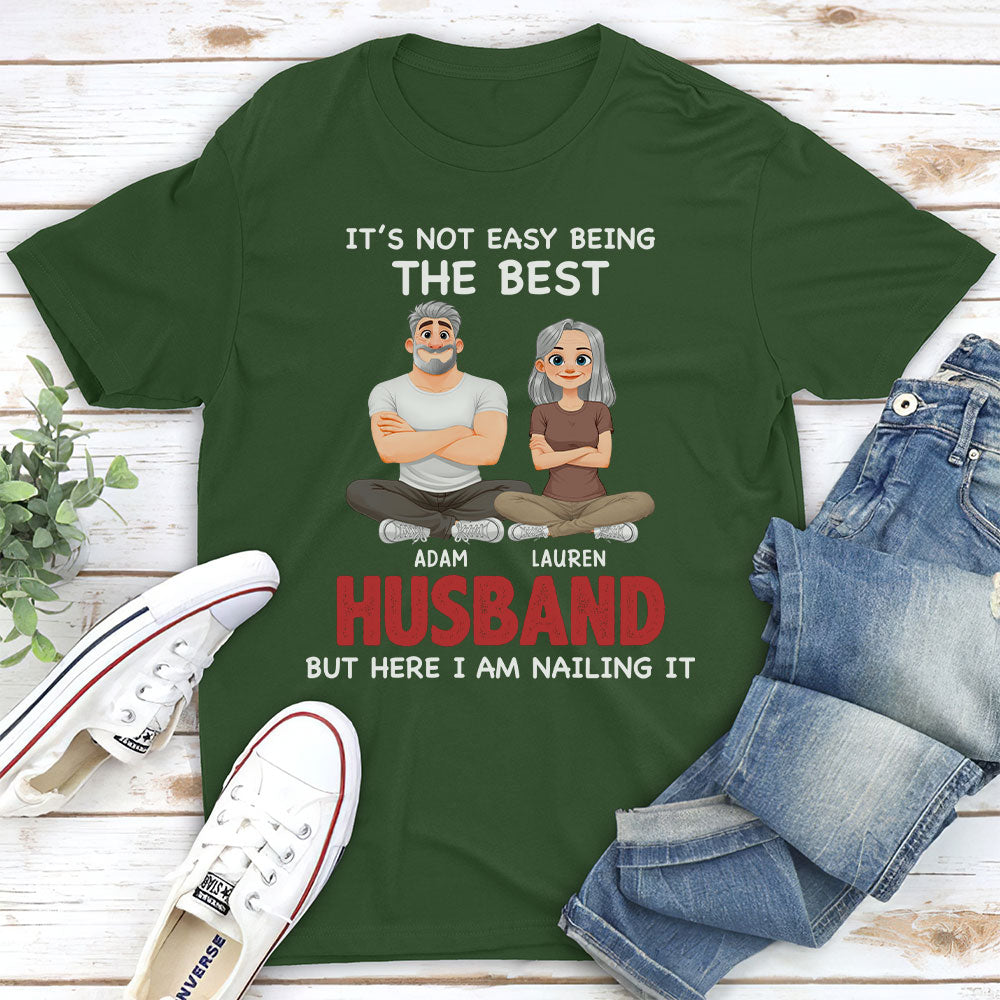 Custom Christmas Anniversary Keepsake Gifts For Husband • Being The Best Husband - Personalized Shirt
