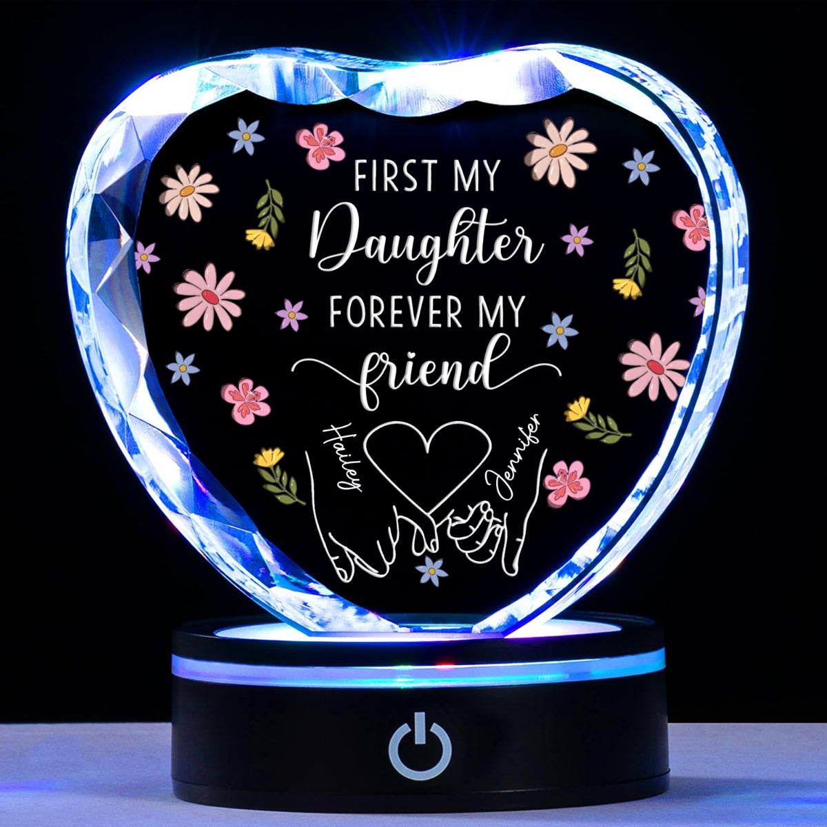 Forever My Friend - Personalized Crystal Led Light