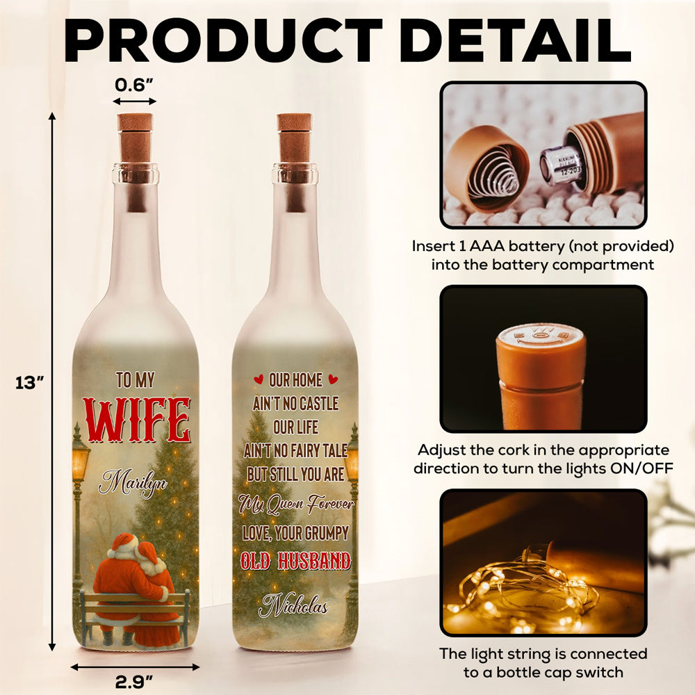 My Queen Forever - Personalized Bottle Lamp