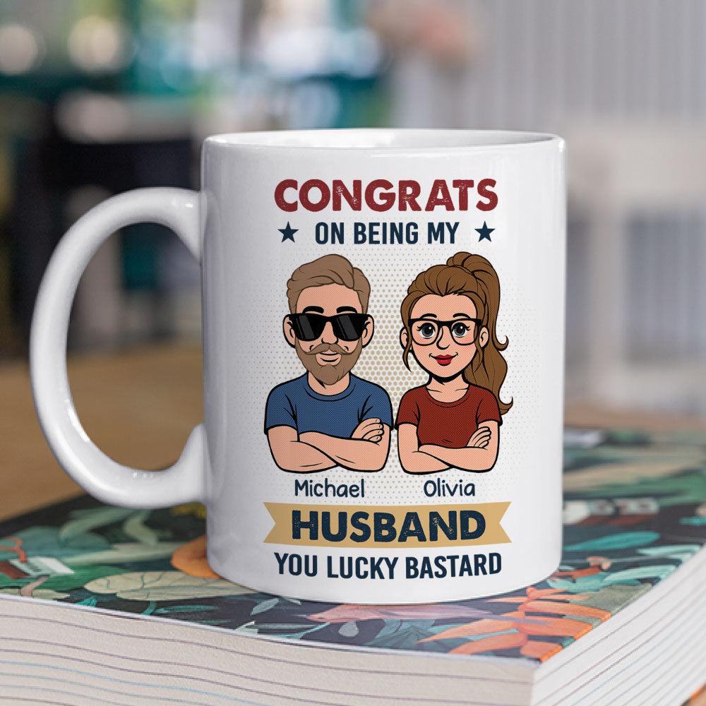 Custom Anniversary Keepsake Gifts For Couple • Congrats On Being Mine - Personalized Coffee Mug