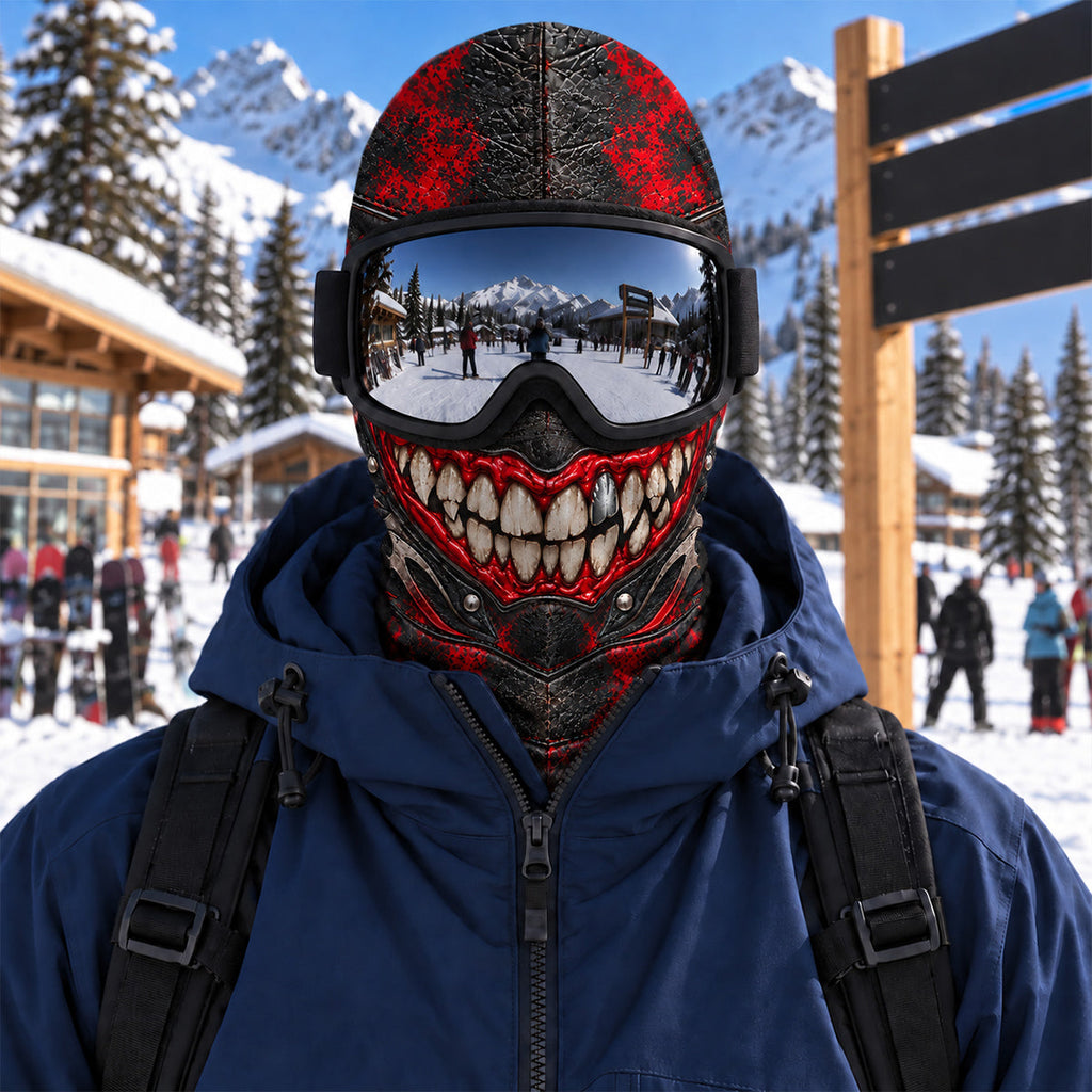 Custom Funny 3D Face Balaclava, Gag Gift For Ski Lovers & Friends • Funny Weirdos Hit The Snow - Personalized Ski Mask
