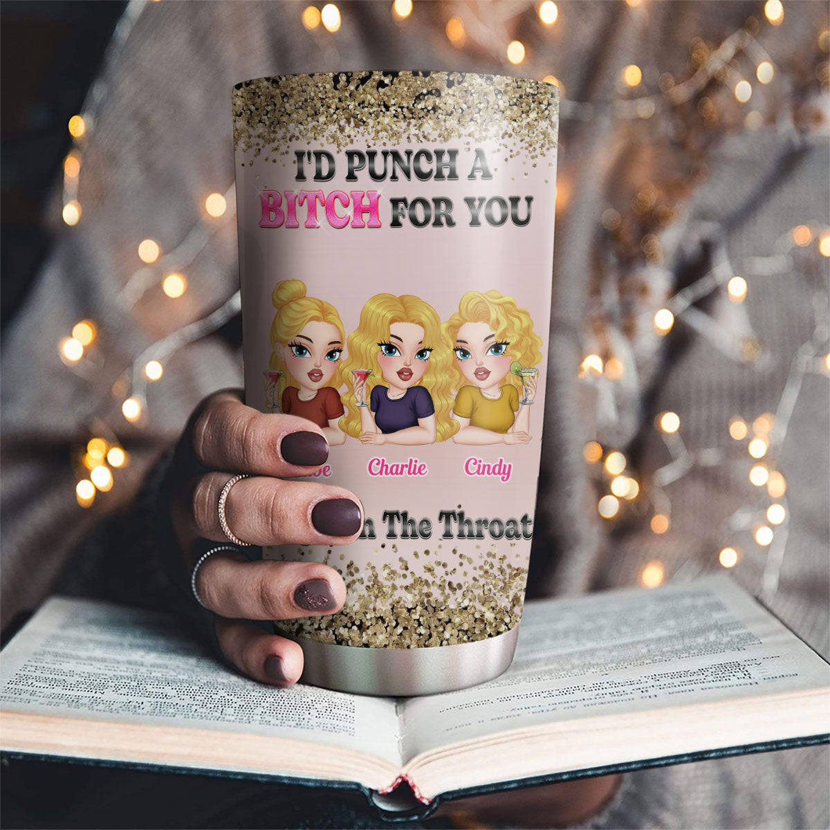 Custom Christmas Birthday Gifts For Best Friend • Punch For You - Personalized Tumbler