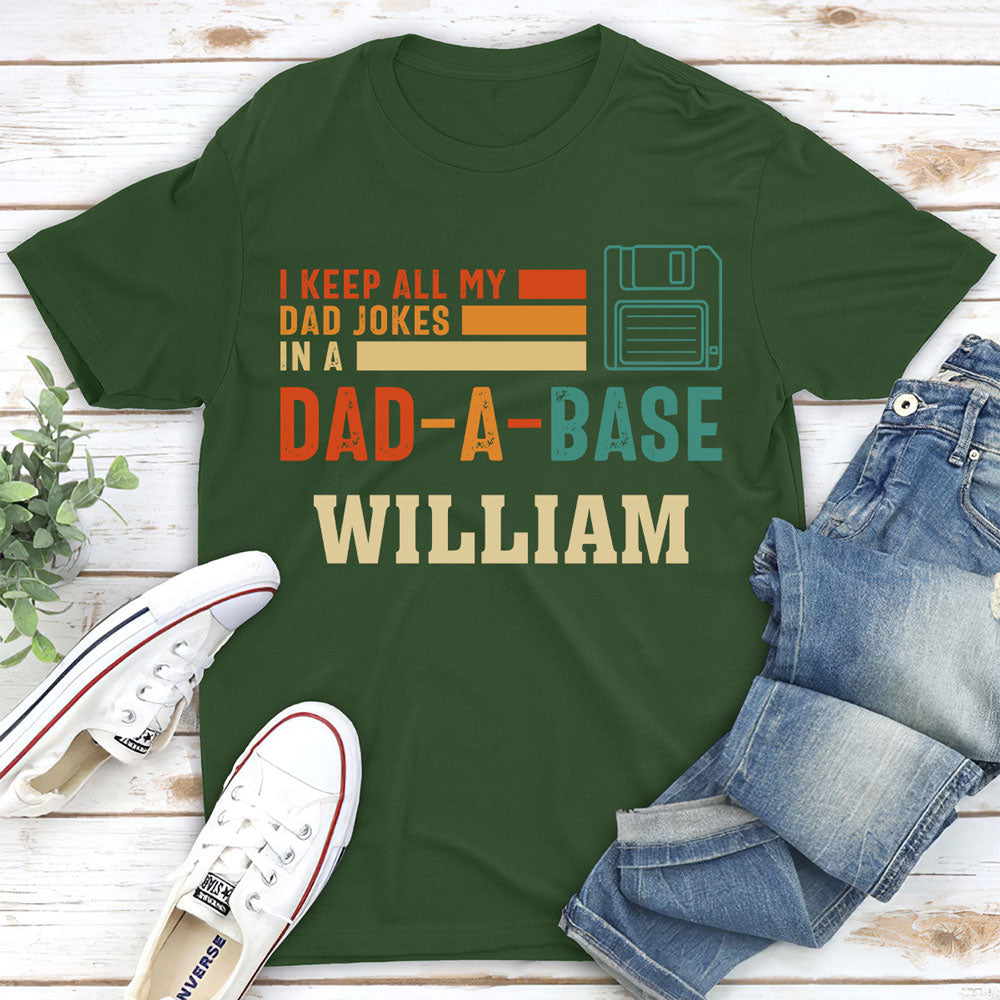 Custom Father's Day, Special Gift for Dad & Grandpa • In My Dad A Base - Personalized Shirt