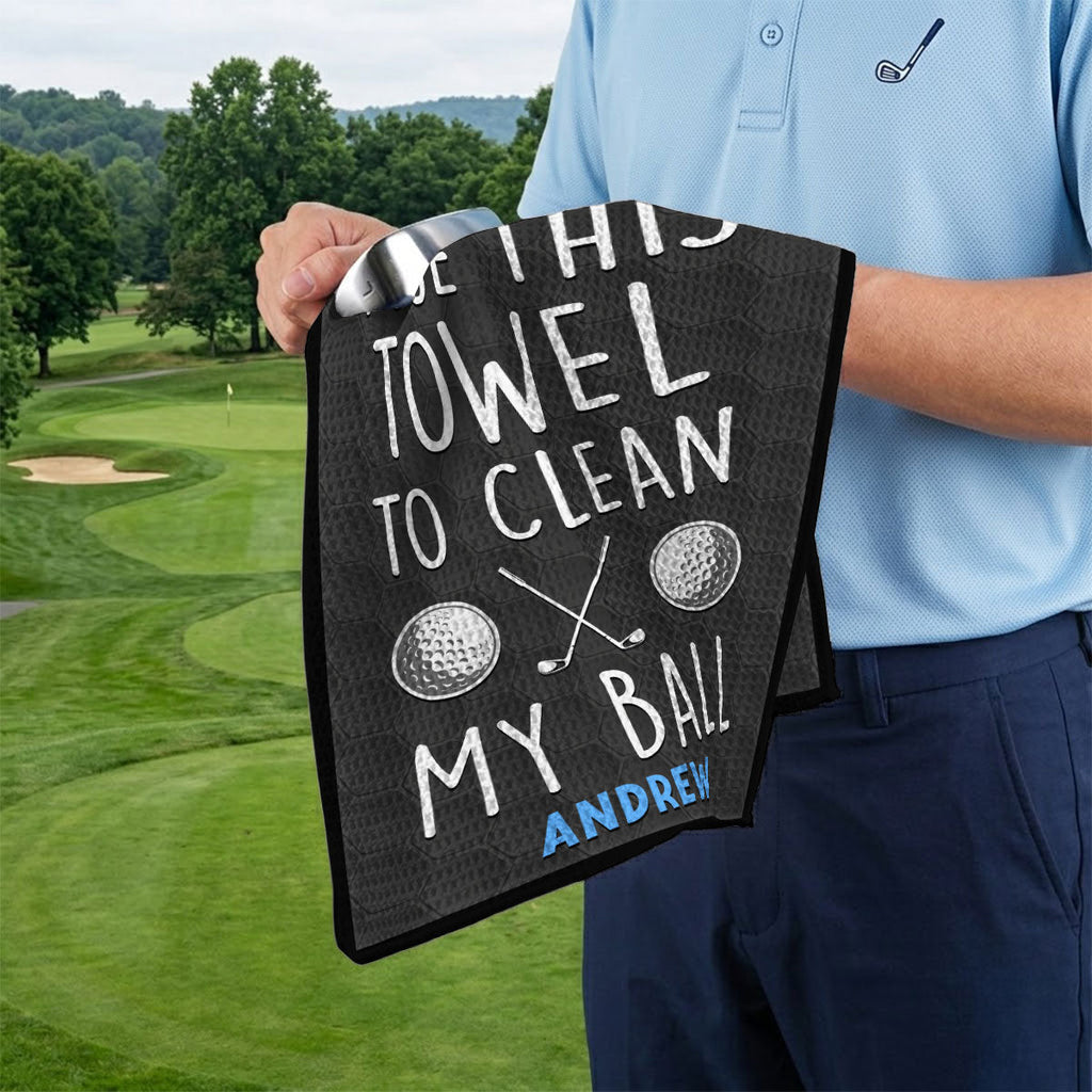 Clean My Ball - Personalized Golf Towel