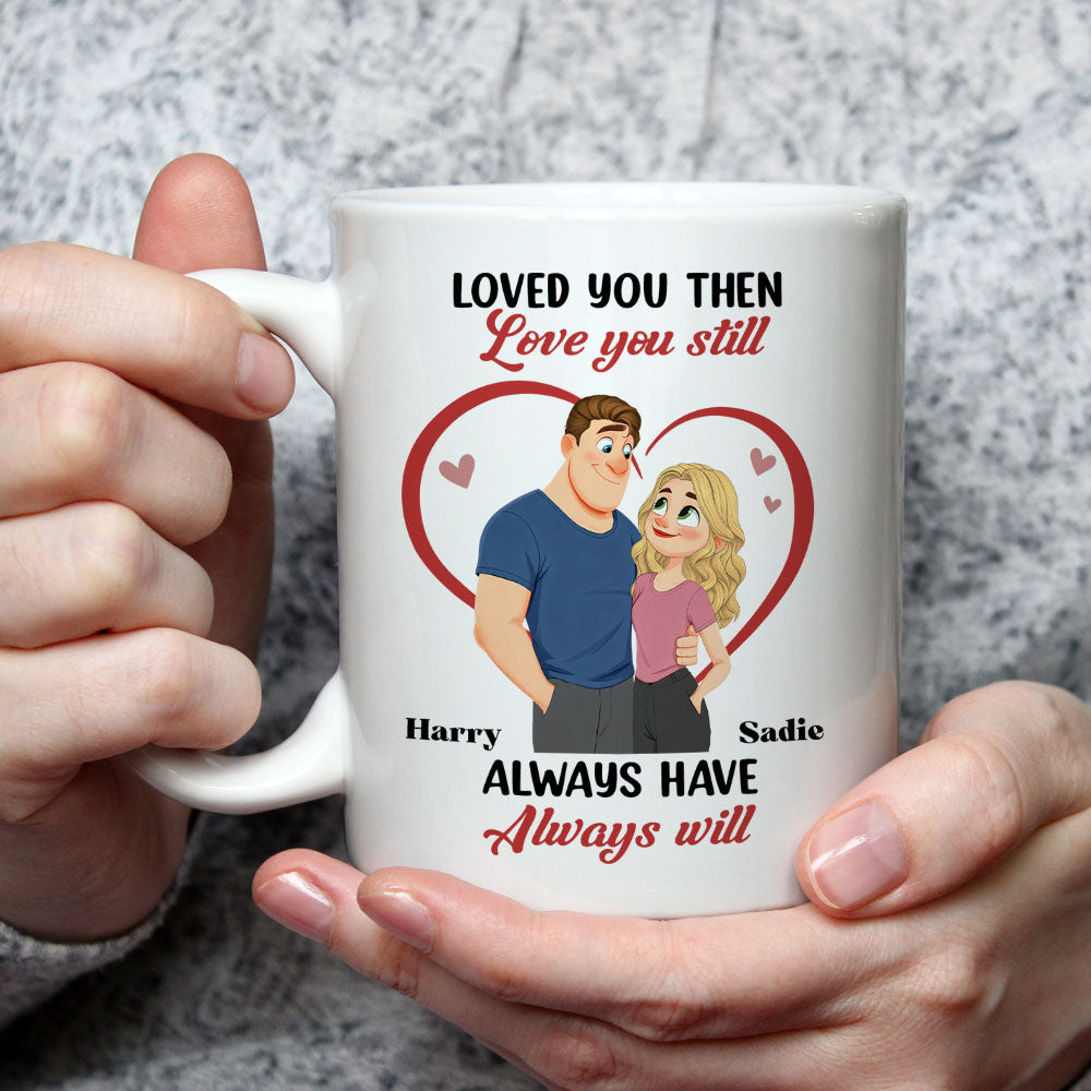 Custom Anniversary Keepsake Gifts For Couple • Loved You Then - Personalized Coffee Mug