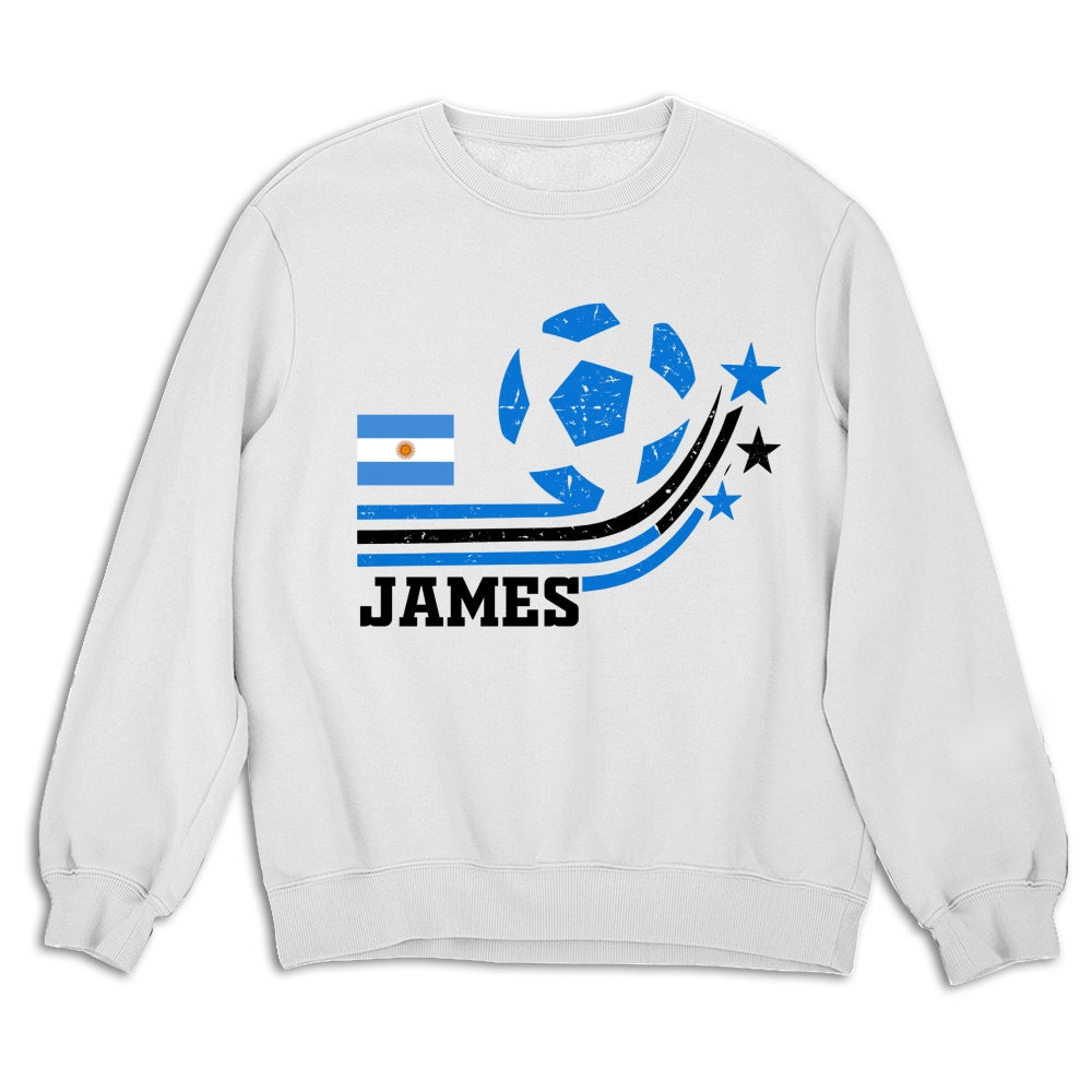 Custom Christmas & Birthday Keepsake Gift • Retro Football - Personalized Shirt