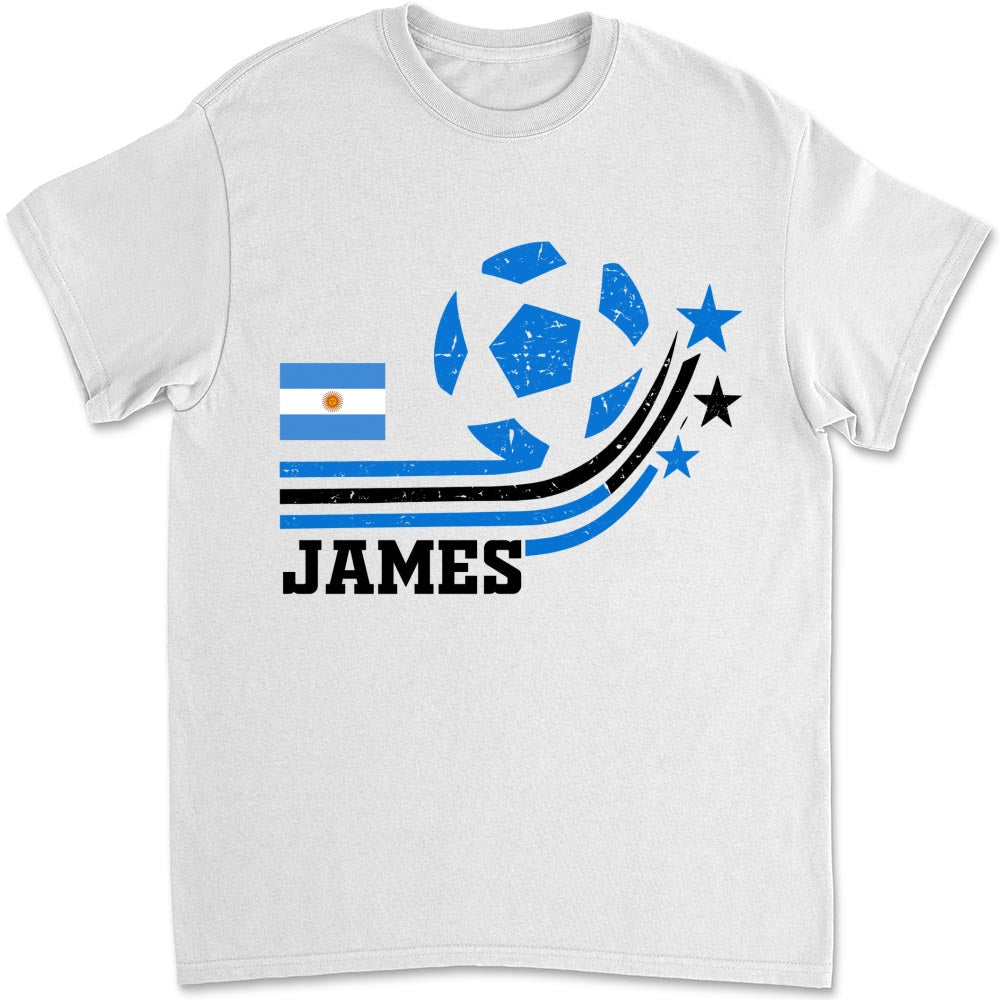 Custom Christmas & Birthday Keepsake Gift • Retro Football - Personalized Shirt