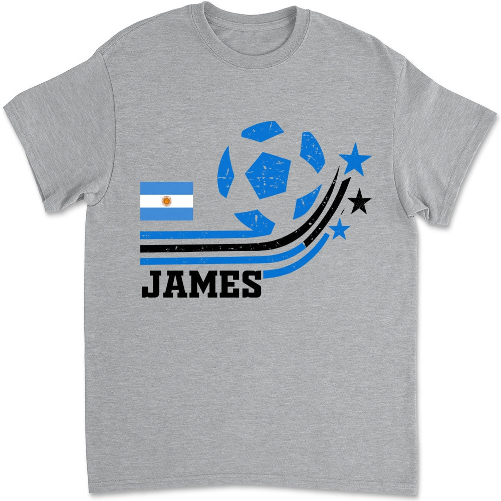 Custom Christmas & Birthday Keepsake Gift • Retro Football - Personalized Shirt