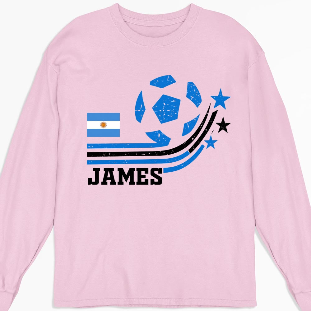 Custom Christmas & Birthday Keepsake Gift • Retro Football - Personalized Shirt