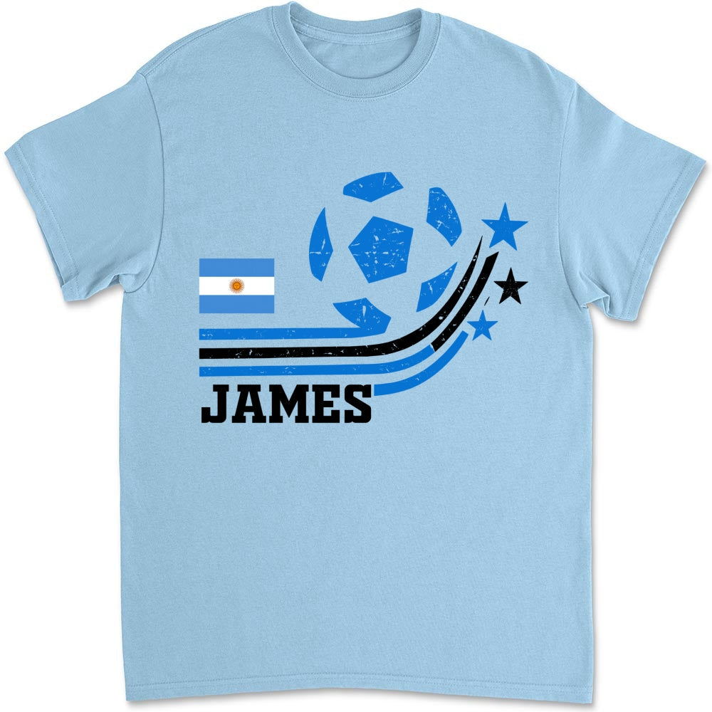Custom Christmas & Birthday Keepsake Gift • Retro Football - Personalized Shirt