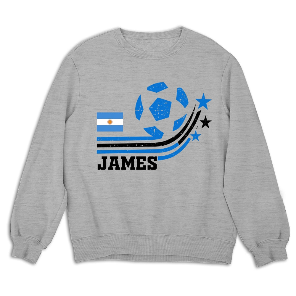 Custom Christmas & Birthday Keepsake Gift • Retro Football - Personalized Shirt