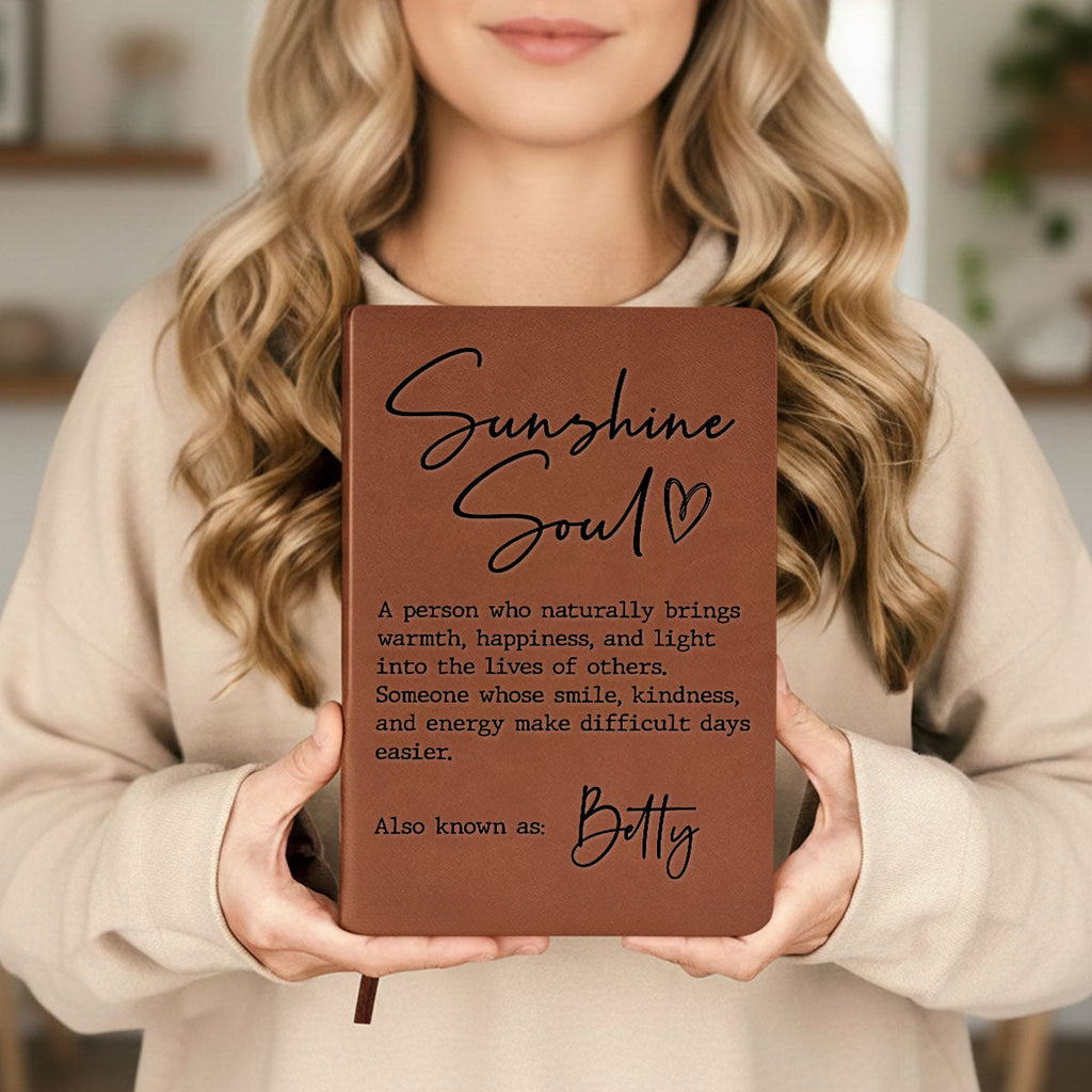 Sunshine Soul - Personalized Leather Journal