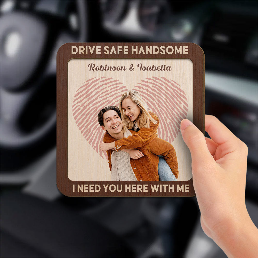 Drive Safe Handsome Photo - Personalized Car Visor Clip