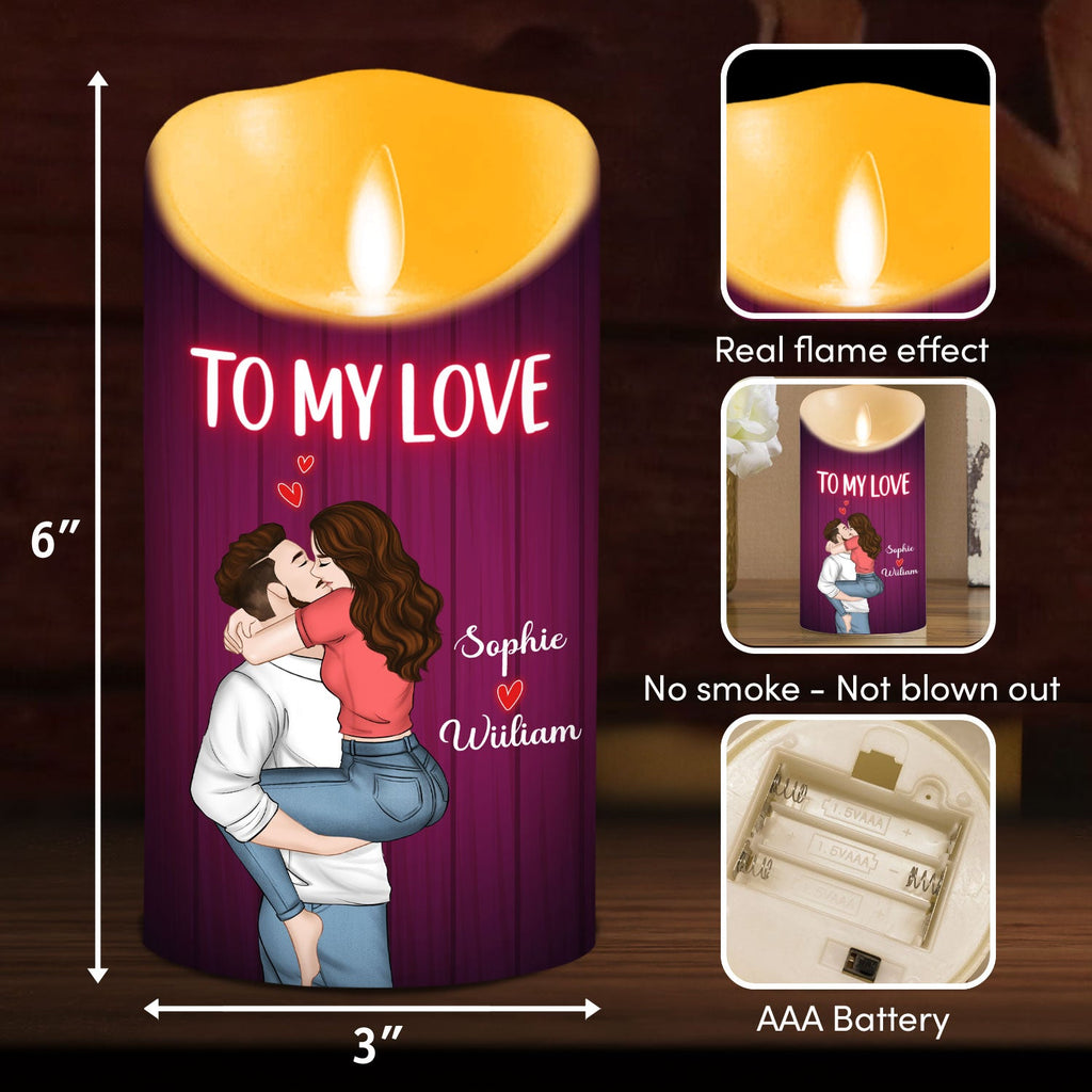 To My Love - Personalized LED Candle
