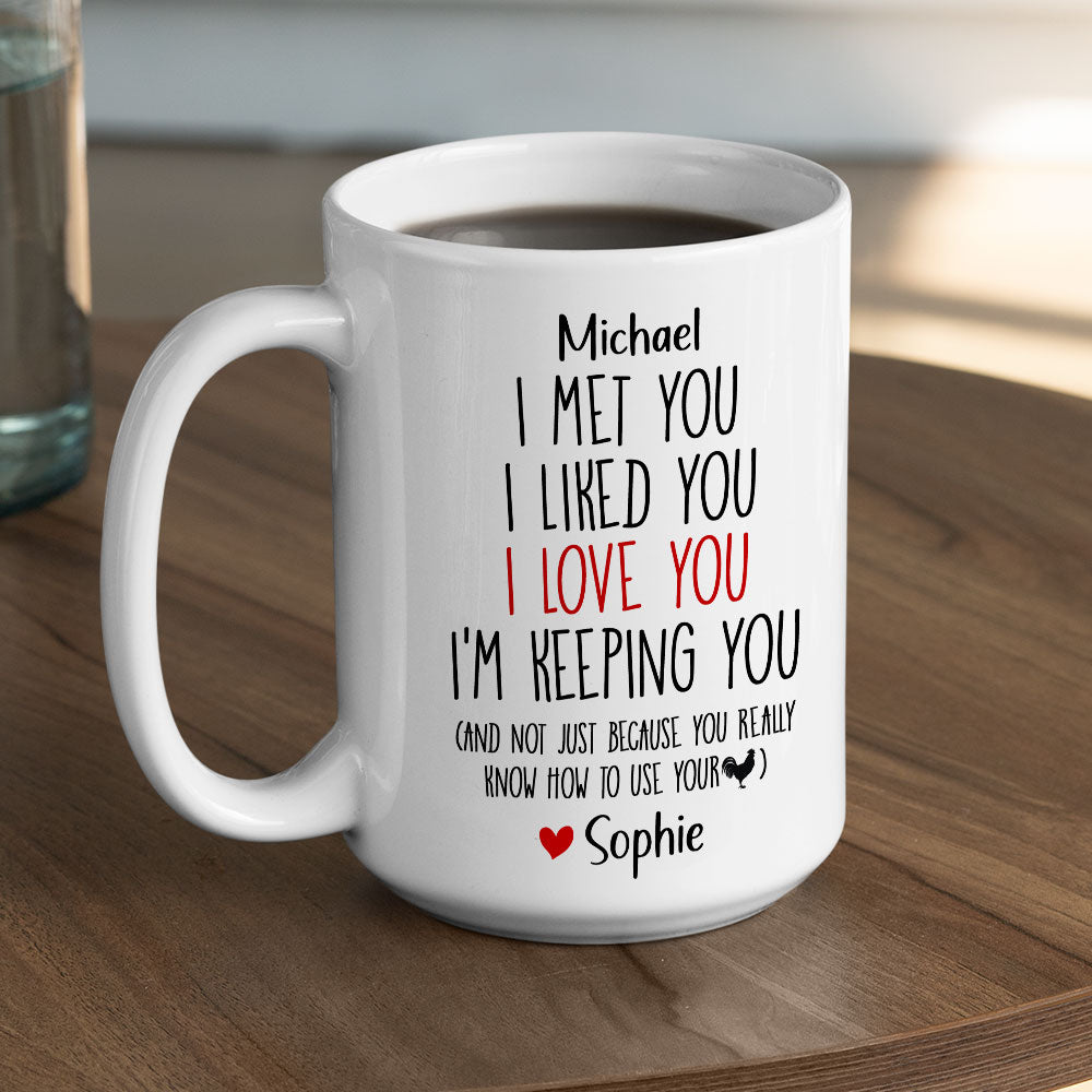 Custom Anniversary Keepsake Gifts For Couple • Not Just Because You Know How To Use It - Personalized Coffee Mug
