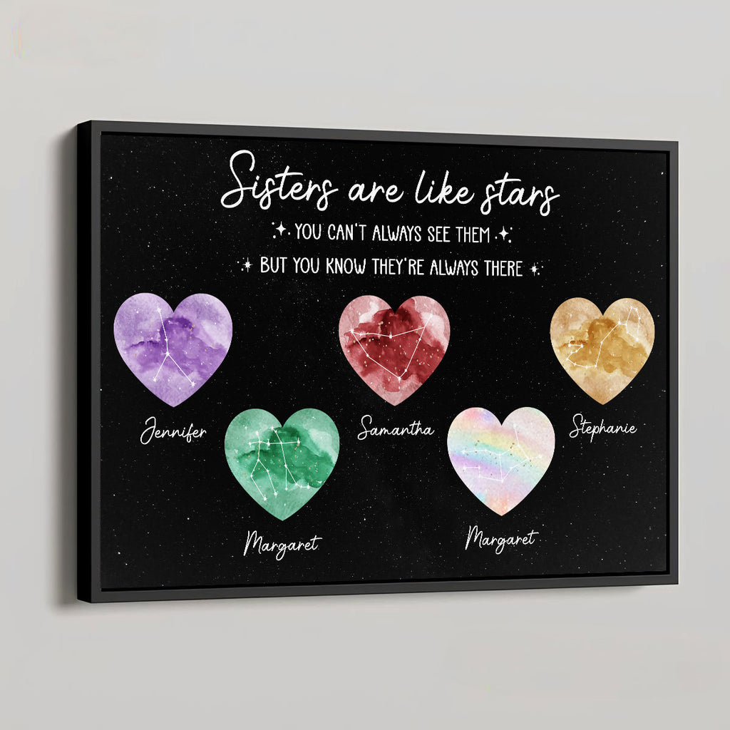 Good Friends Are Like Stars - Personalized Poster