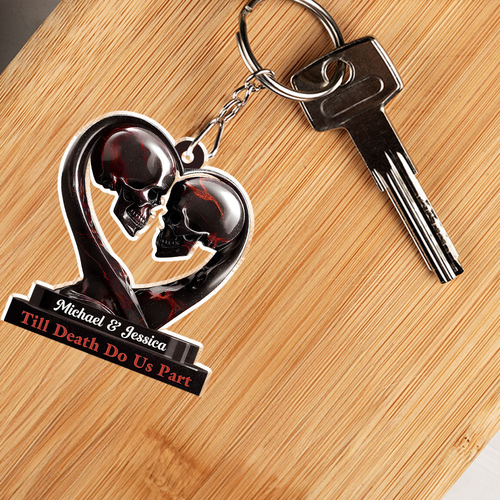 Till Death Do Us Part - Personalized Acrylic Keychain