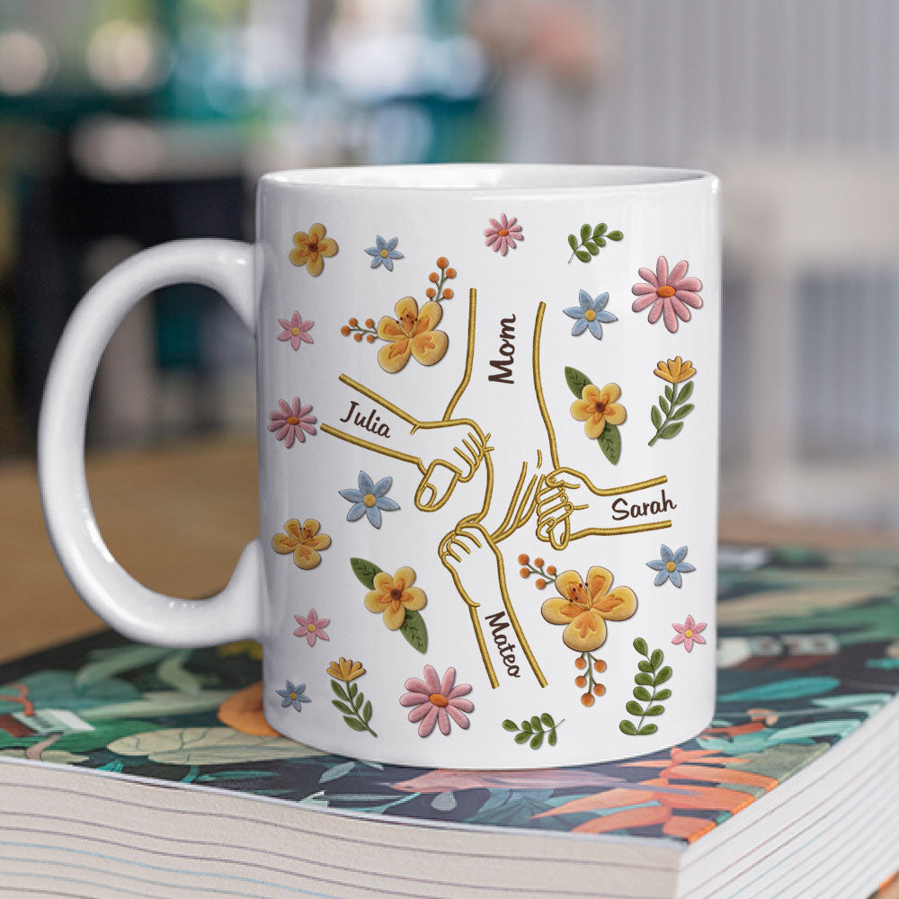 Custom Mother's Day Gift for Mom & Grandma • Hold my heart And Hold Me Forever - Personalized Coffee Mug