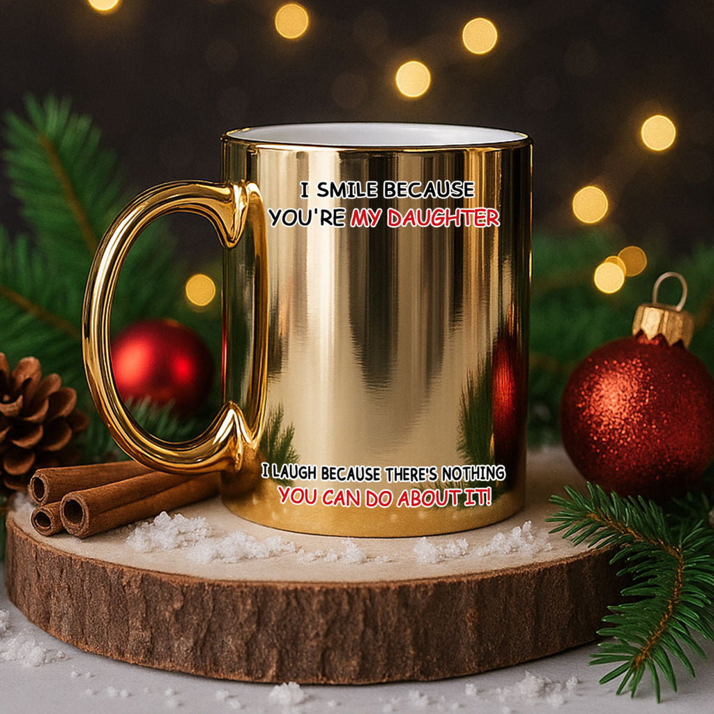 Custom Christmas & Birthday Gift for Daughter • You Can Do About It - Personalized Metallic Mug