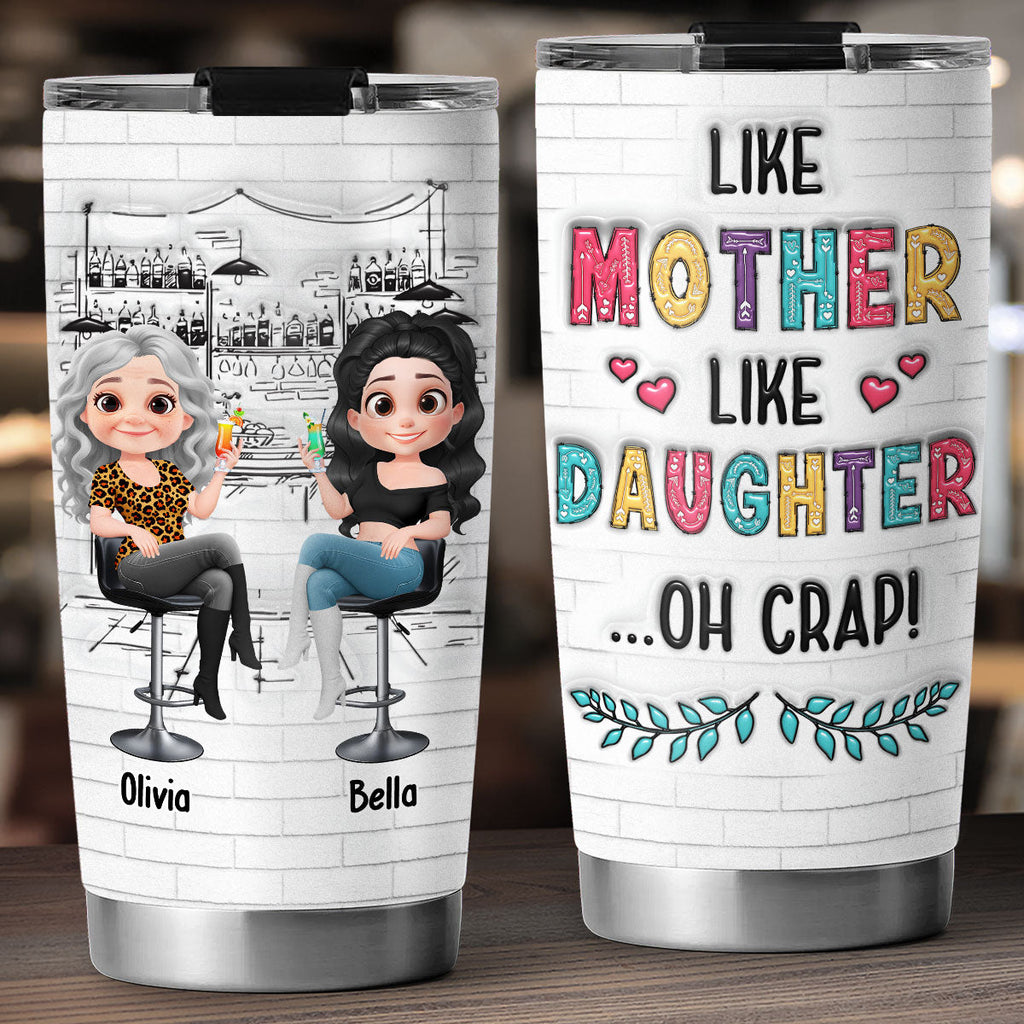 Custom Mother's Day Birthday Gifts For Mom • I Love Cute Mom - Personalized 3D Inflated Effect Tumbler