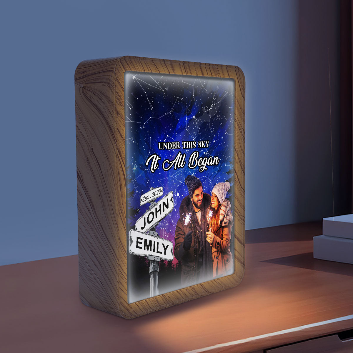 Under The Sky It All Began - Personalized Magic Mirror